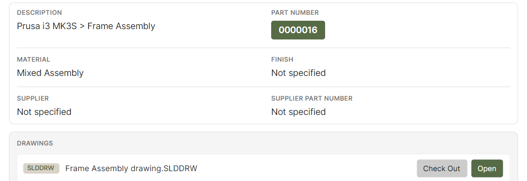 Custom Metadata & Part Numbering